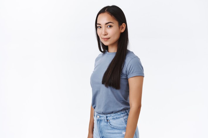 Determined young woman