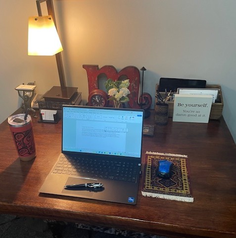 The author's desk